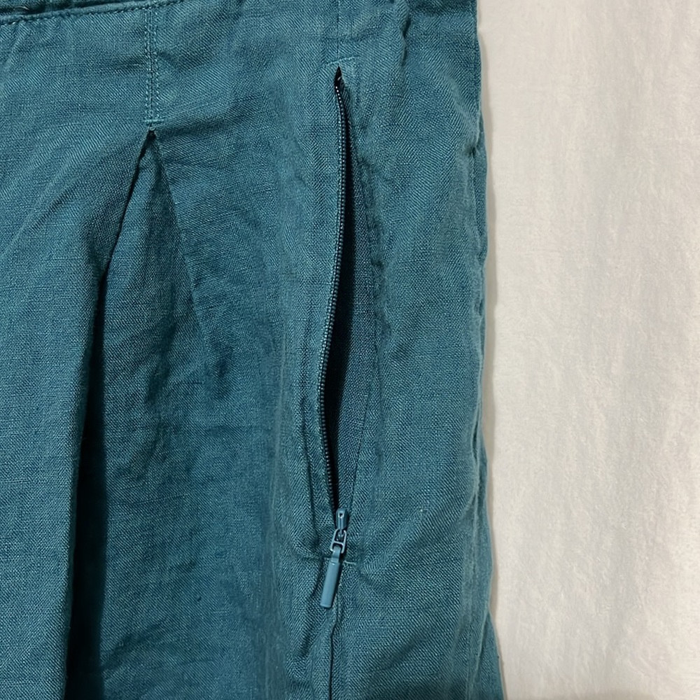 Athleta Size 6 Playa Linen Crop Wide Leg - Picture 9 of 13